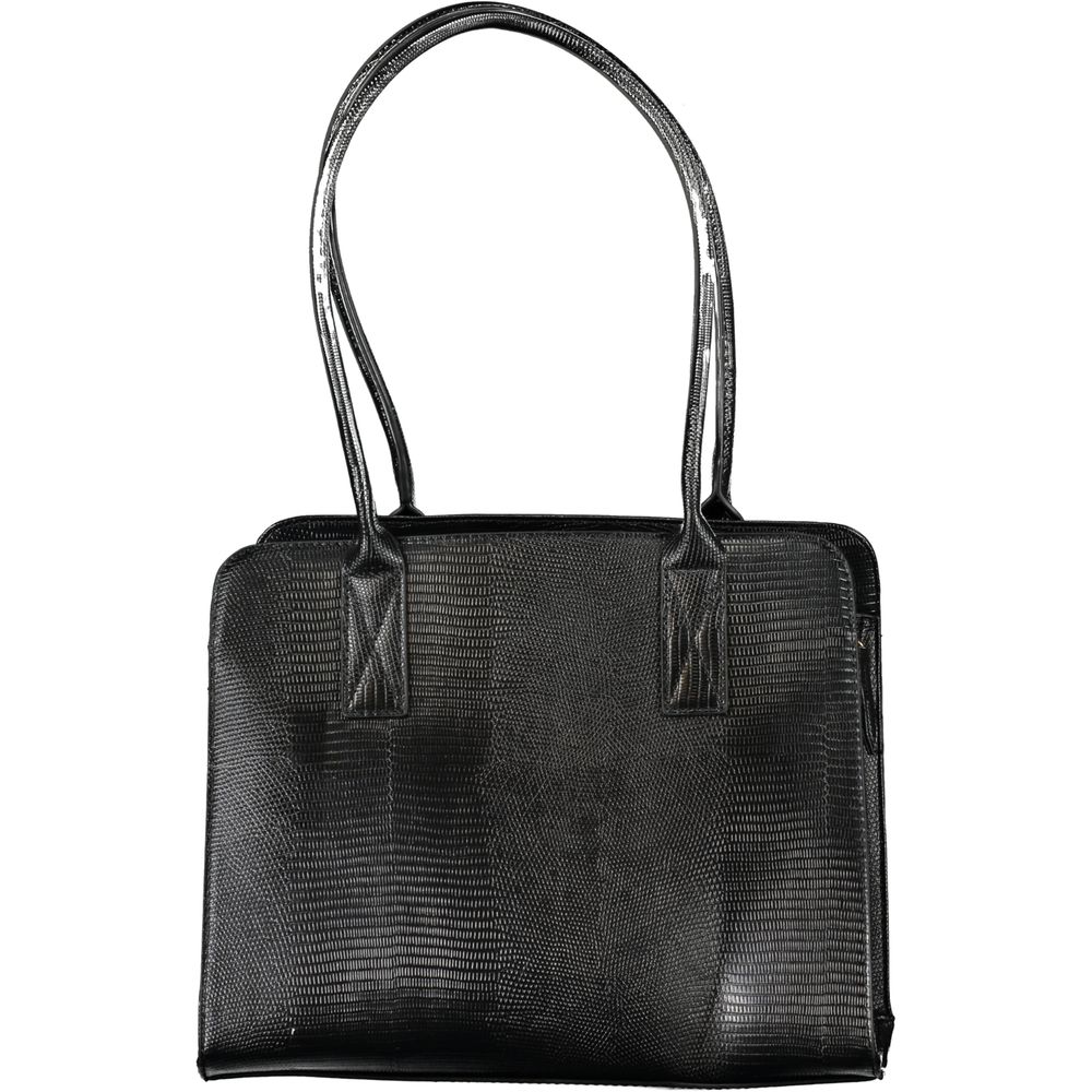 Black Polyethylene Handbag - GlamHub Luxury and Icon Brand Clothing