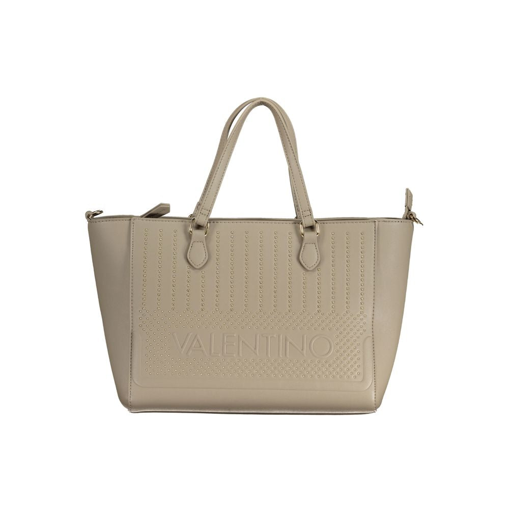 Beige Polyethylene Handbag - GlamHub Luxury and Icon Brand Clothing