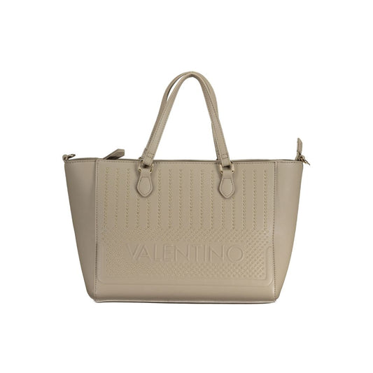 Beige Polyethylene Handbag - GlamHub Luxury and Icon Brand Clothing