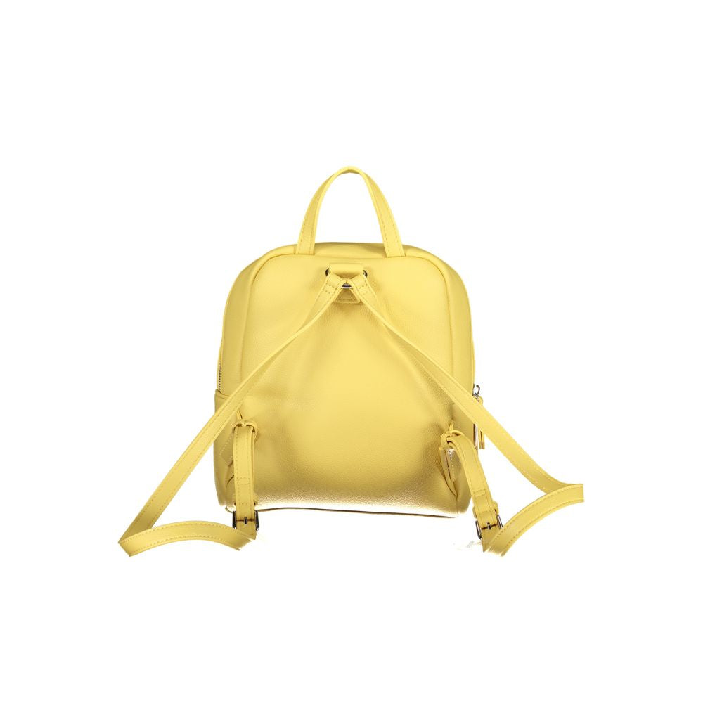 Yellow Polyethylene Backpack - GlamHub Luxury and Icon Brand Clothing