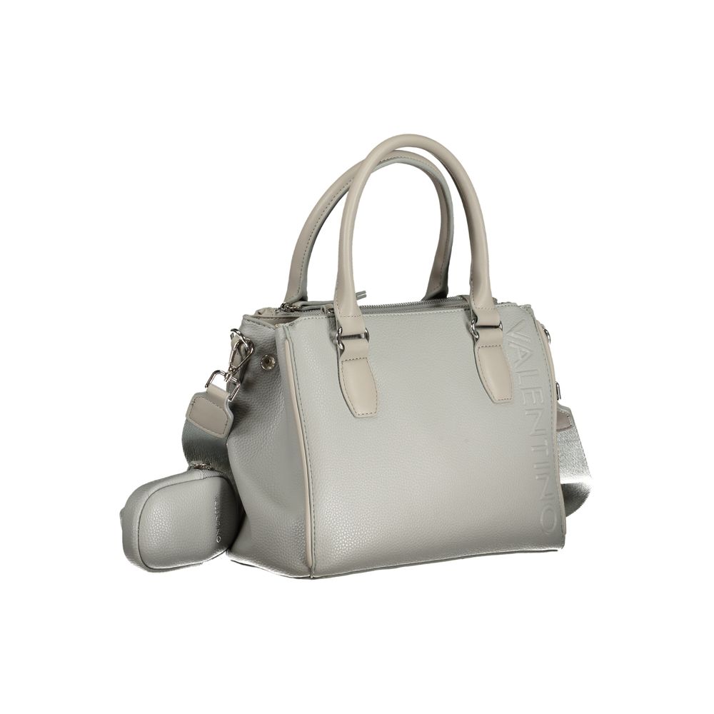 Gray Polyethylene Handbag - GlamHub Luxury and Icon Brand Clothing