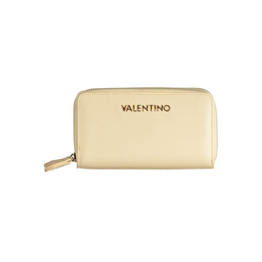 Beige Polyethylene Wallet - GlamHub Luxury and Icon Brand Clothing