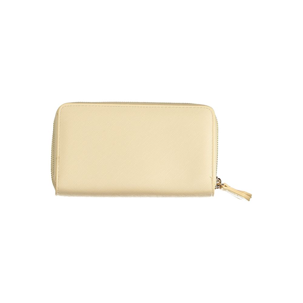 Beige Polyethylene Wallet - GlamHub Luxury and Icon Brand Clothing