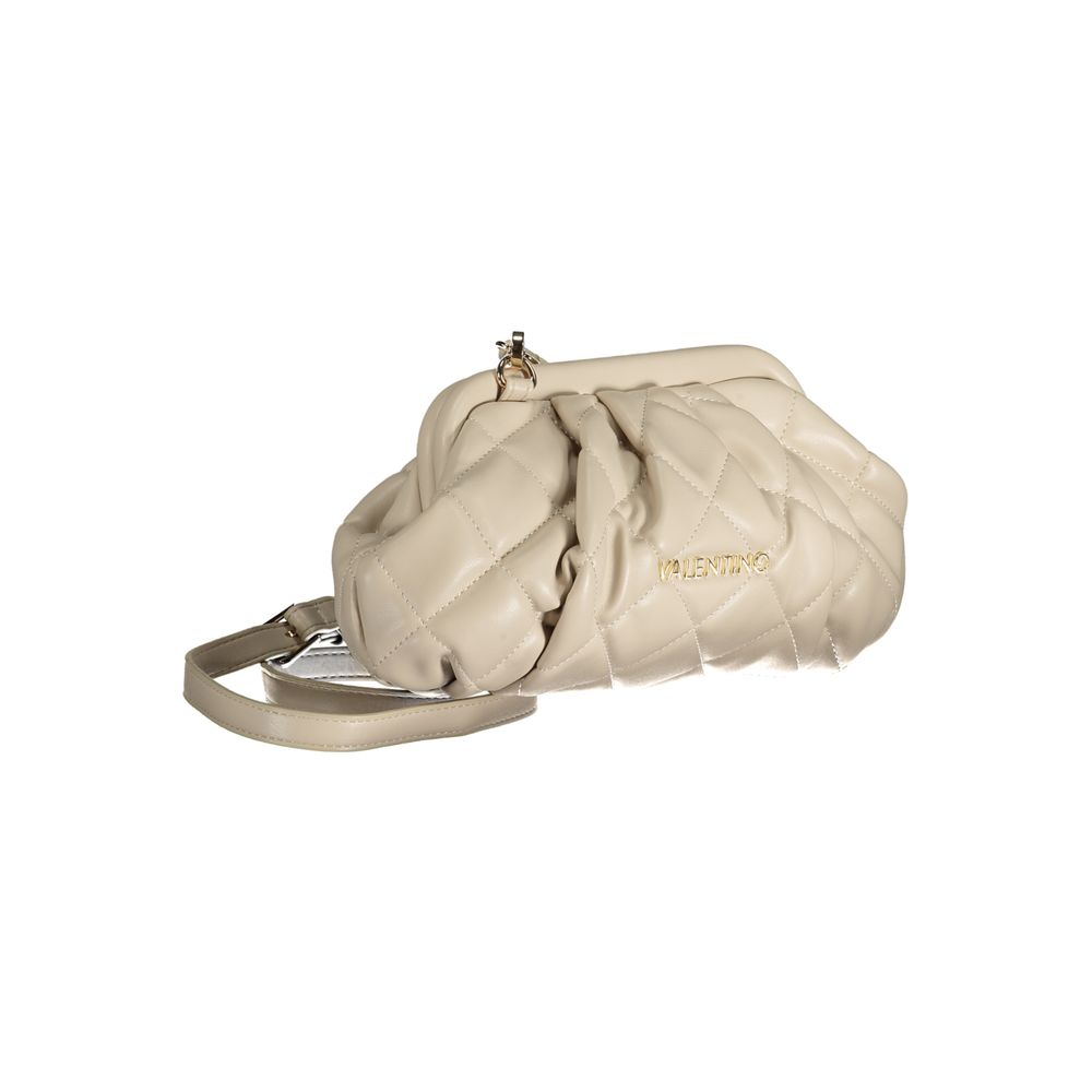 Beige Polyethylene Handbag - GlamHub Luxury and Icon Brand Clothing