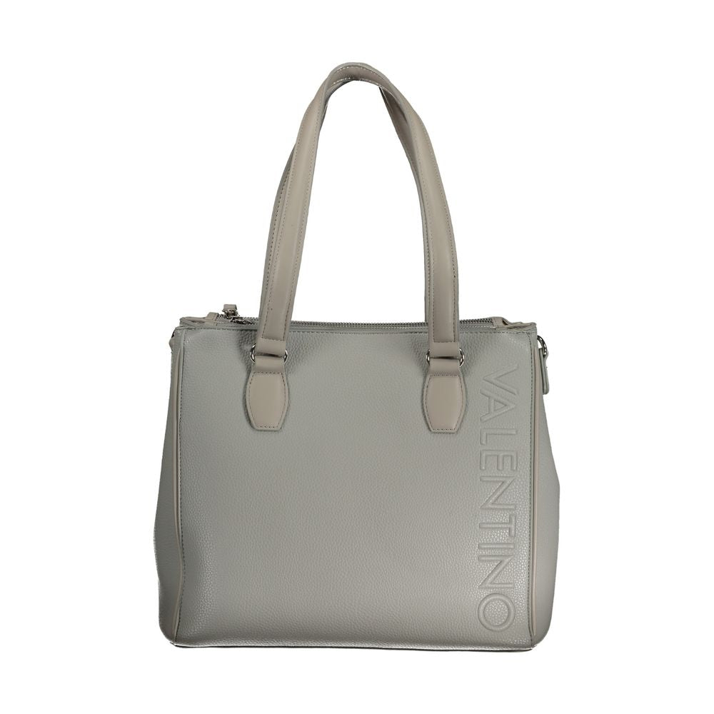 Gray Polyethylene Handbag - GlamHub Luxury and Icon Brand Clothing