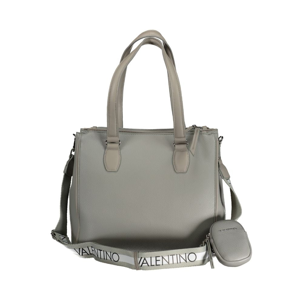 Gray Polyethylene Handbag - GlamHub Luxury and Icon Brand Clothing