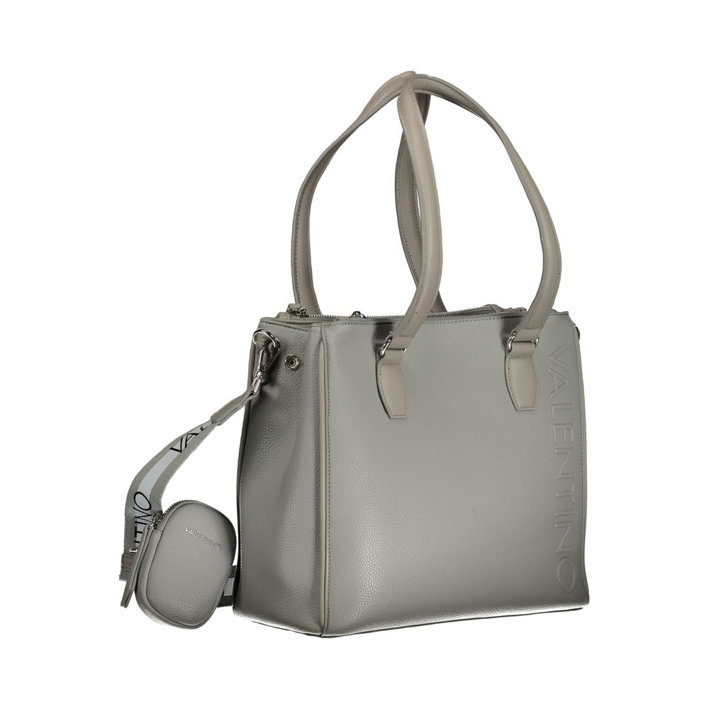 Gray Polyethylene Handbag - GlamHub Luxury and Icon Brand Clothing