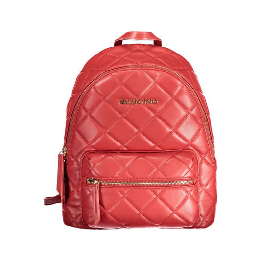 Red Polyethylene Backpack - GlamHub Luxury and Icon Brand Clothing