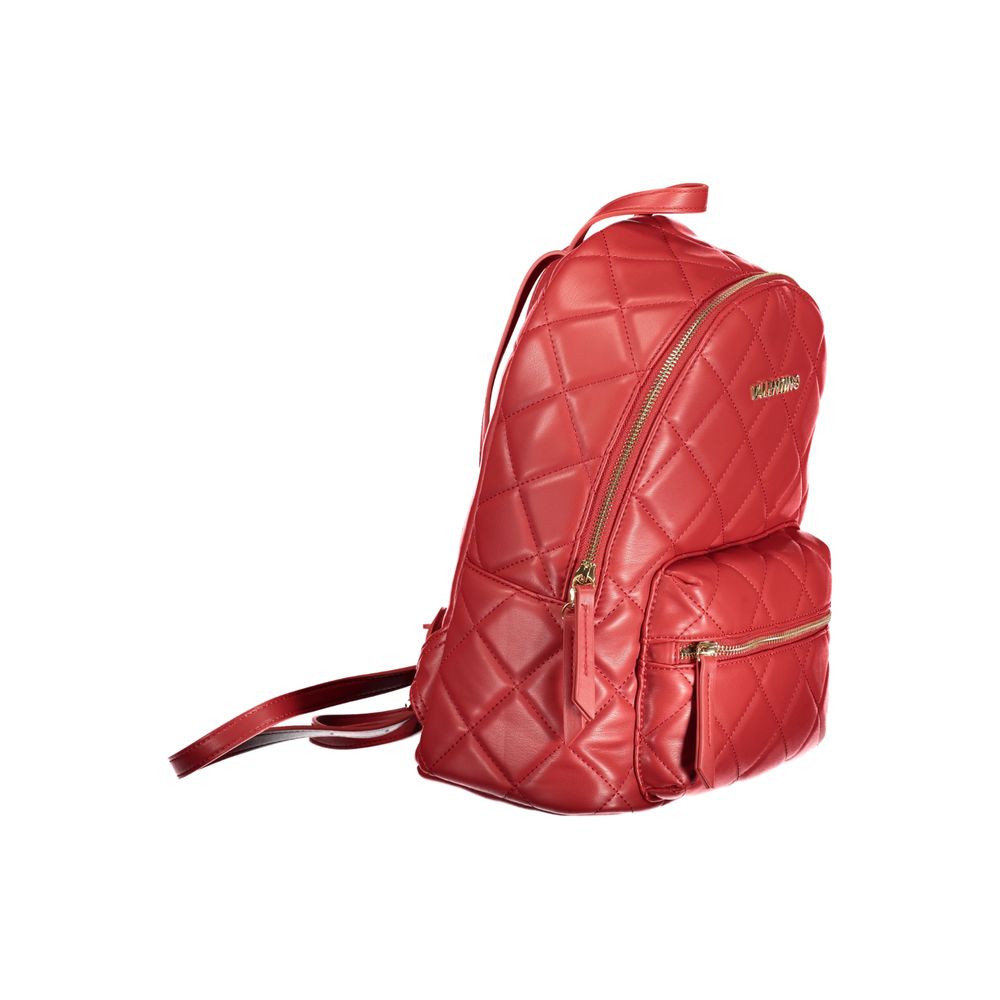 Red Polyethylene Backpack - GlamHub Luxury and Icon Brand Clothing