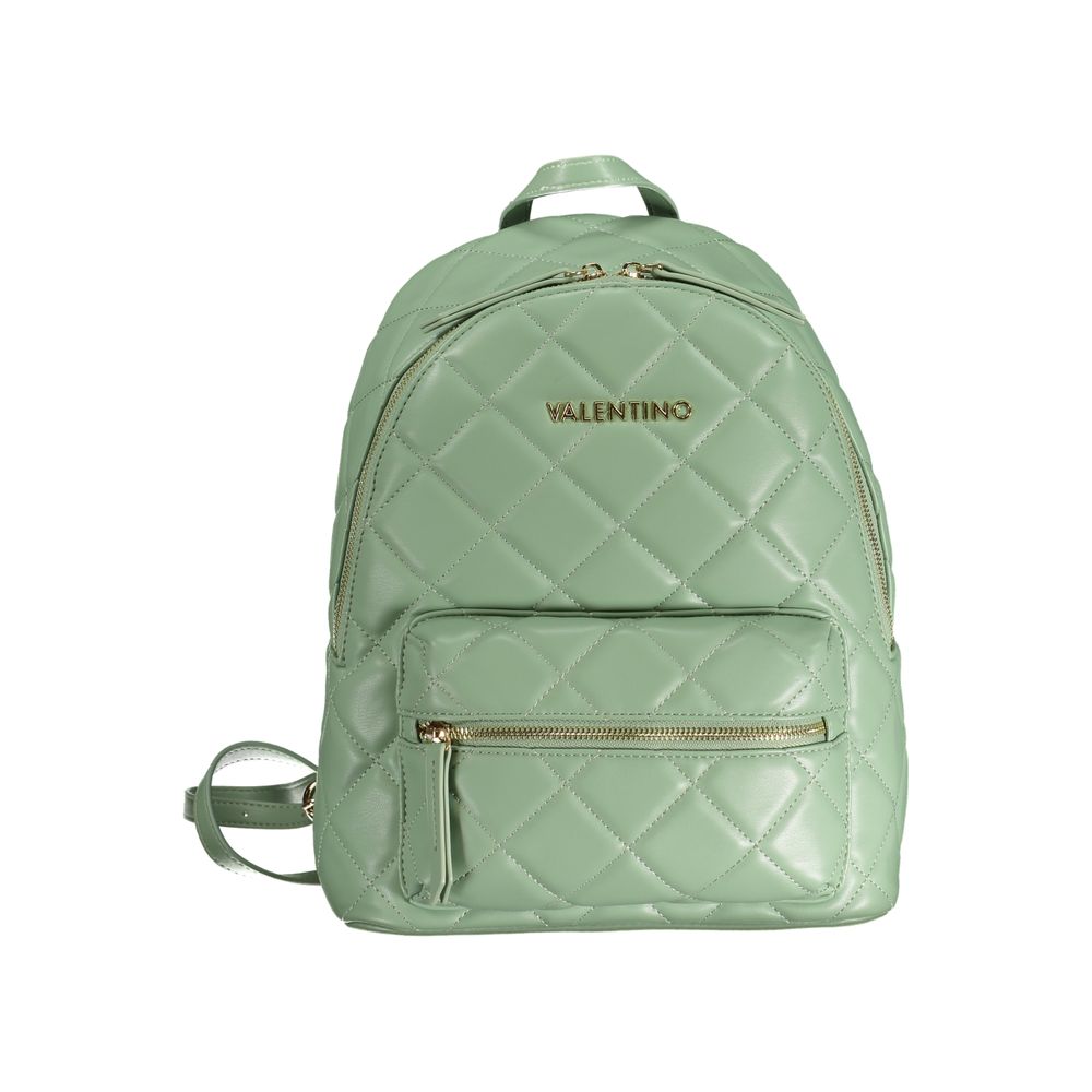 Green Polyethylene Backpack - GlamHub Luxury and Icon Brand Clothing