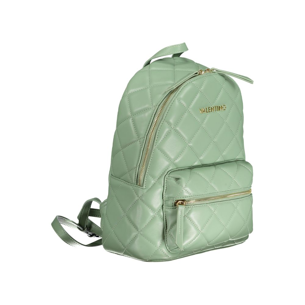 Green Polyethylene Backpack - GlamHub Luxury and Icon Brand Clothing