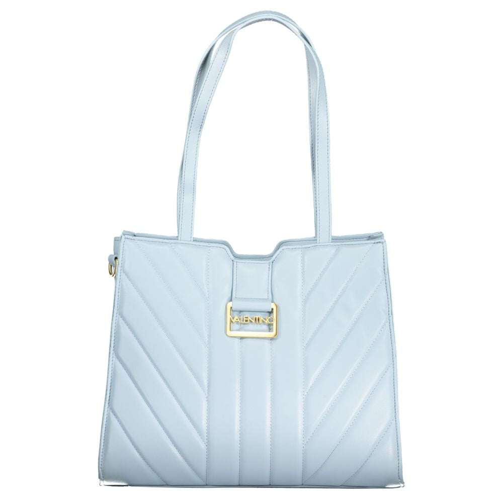 Light Blue Polyethylene Handbag - GlamHub Luxury and Icon Brand Clothing