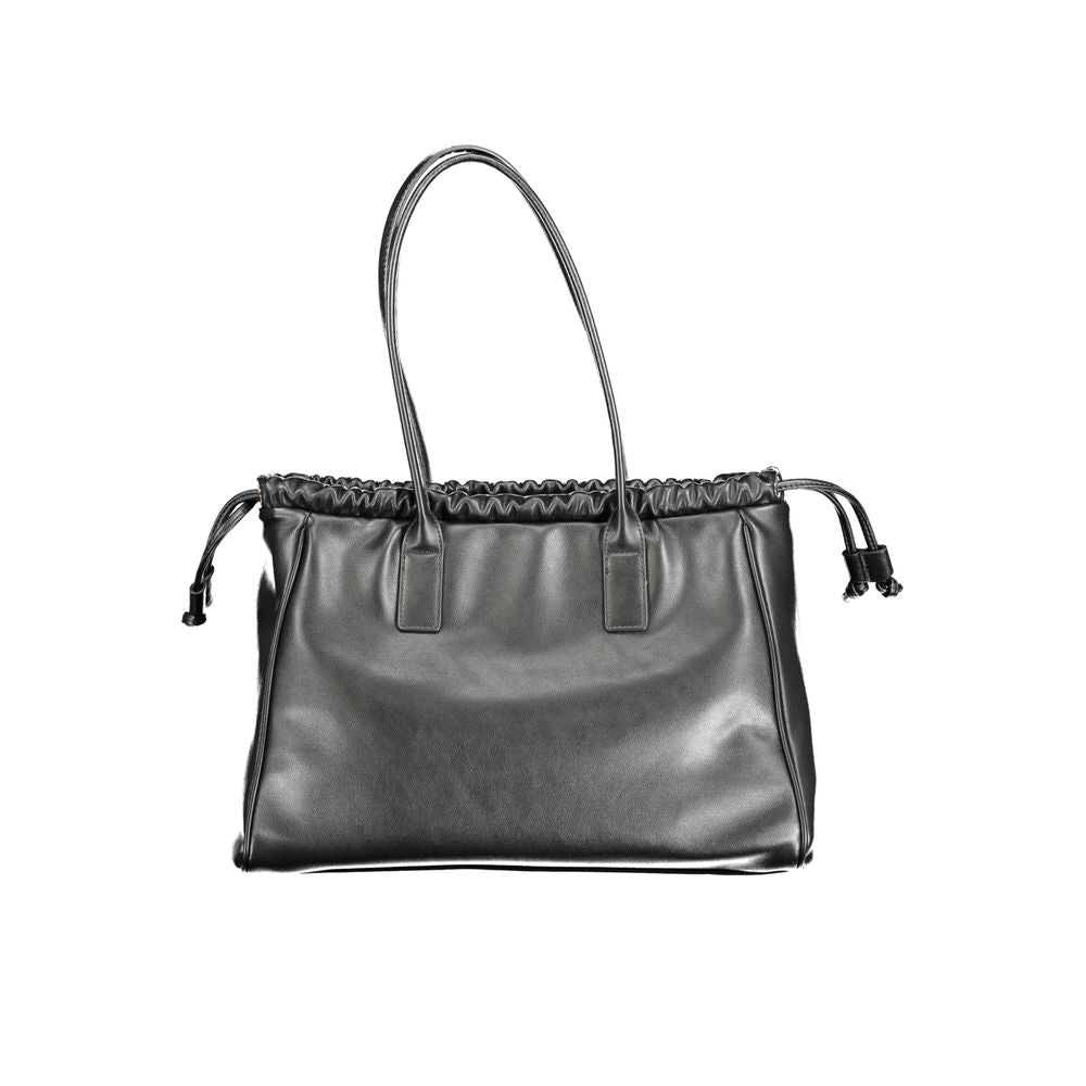 Black Polyethylene Handbag - GlamHub Luxury and Icon Brand Clothing