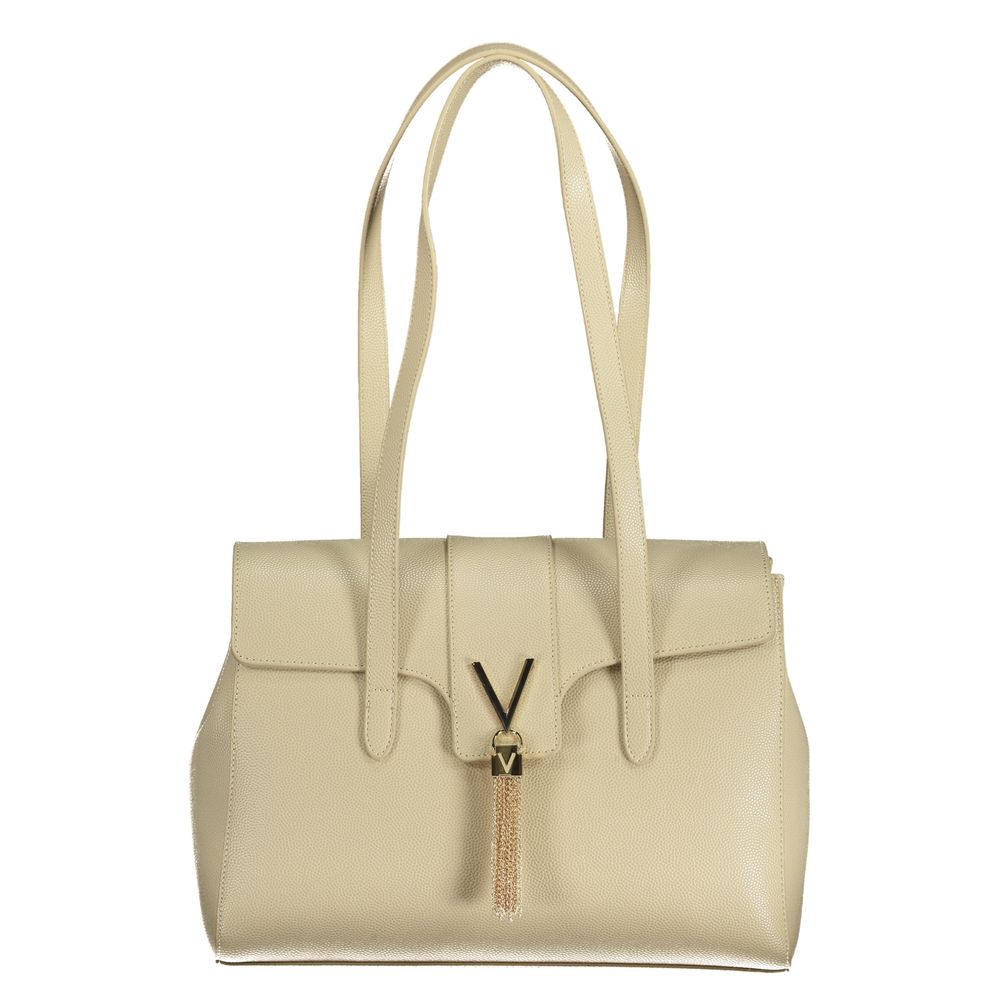 Beige Polyethylene Handbag - GlamHub Luxury and Icon Brand Clothing