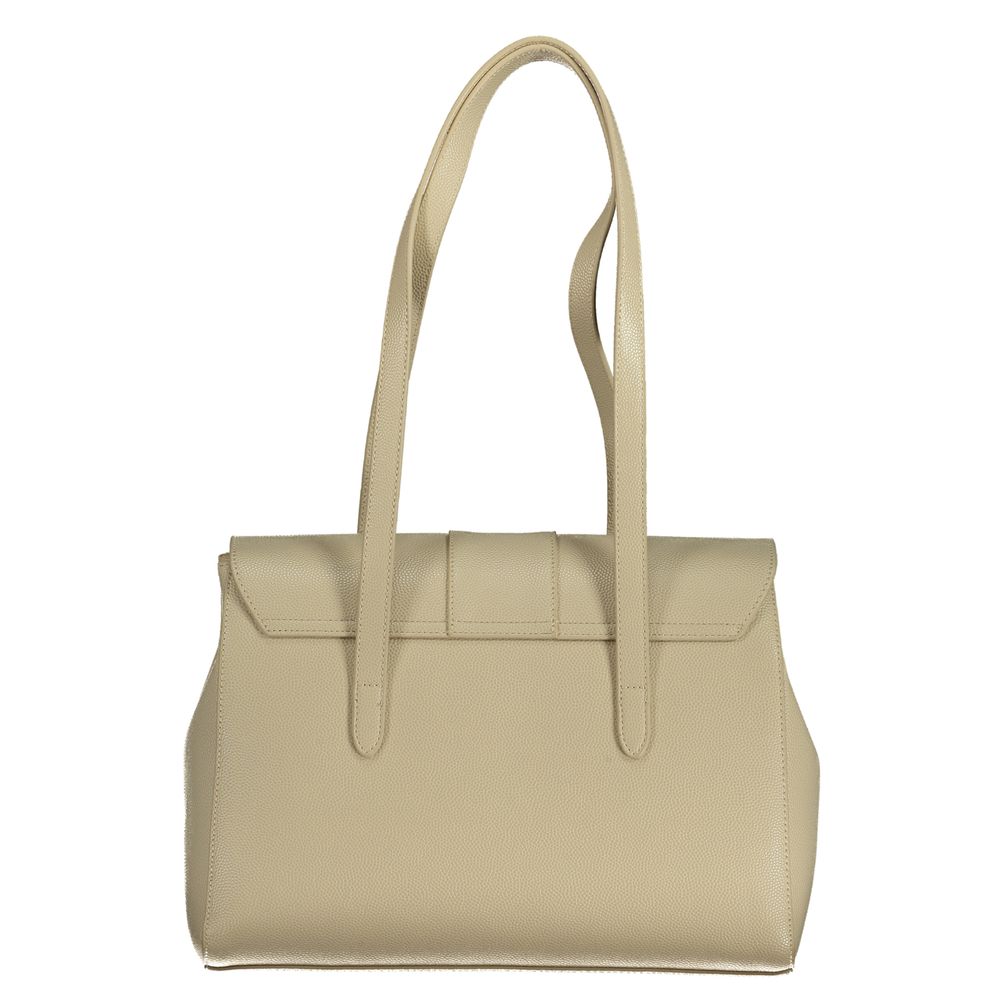 Beige Polyethylene Handbag - GlamHub Luxury and Icon Brand Clothing