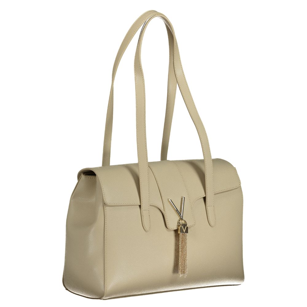 Beige Polyethylene Handbag - GlamHub Luxury and Icon Brand Clothing