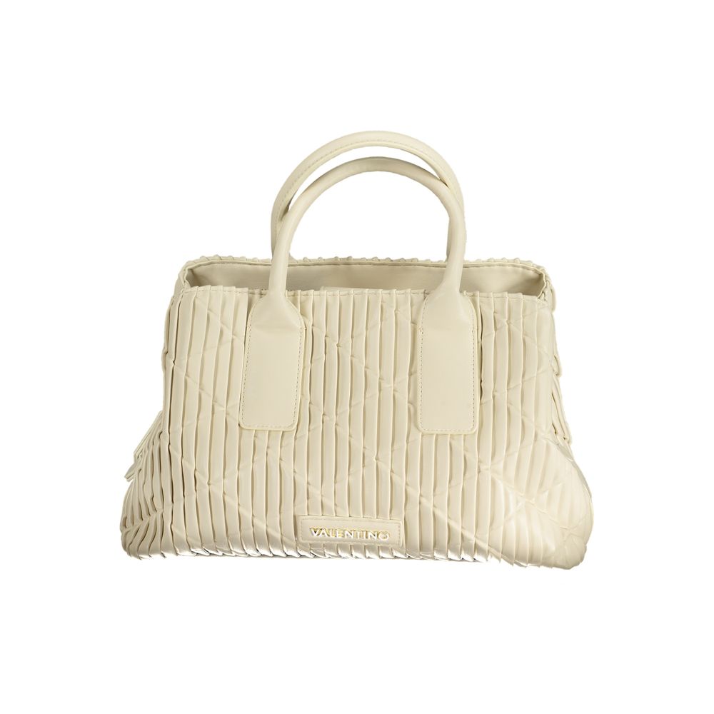 Beige Polyethylene Handbag - GlamHub Luxury and Icon Brand Clothing