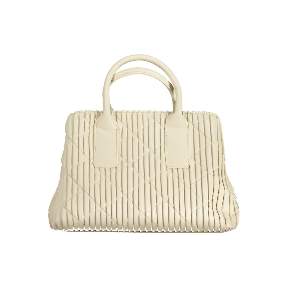 Beige Polyethylene Handbag - GlamHub Luxury and Icon Brand Clothing