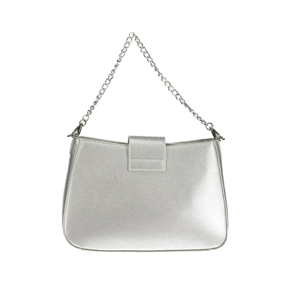 Silver Polyethylene Handbag - GlamHub Luxury and Icon Brand Clothing