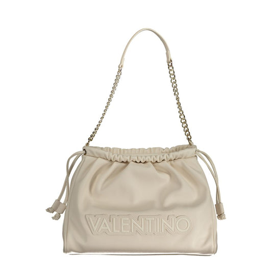 Beige Polyethylene Handbag - GlamHub Luxury and Icon Brand Clothing