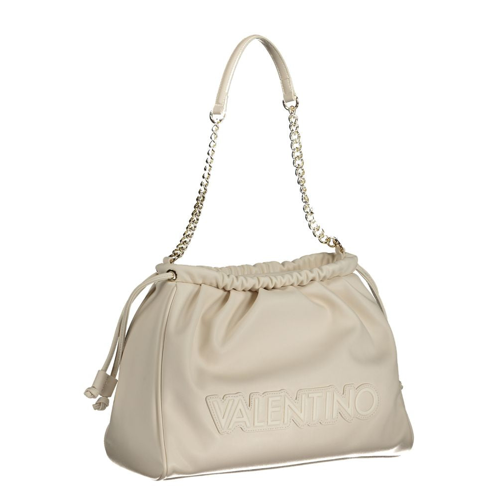 Beige Polyethylene Handbag - GlamHub Luxury and Icon Brand Clothing