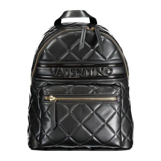 Black Polyethylene Backpack - GlamHub Luxury and Icon Brand Clothing