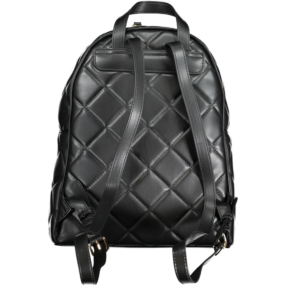 Black Polyethylene Backpack - GlamHub Luxury and Icon Brand Clothing