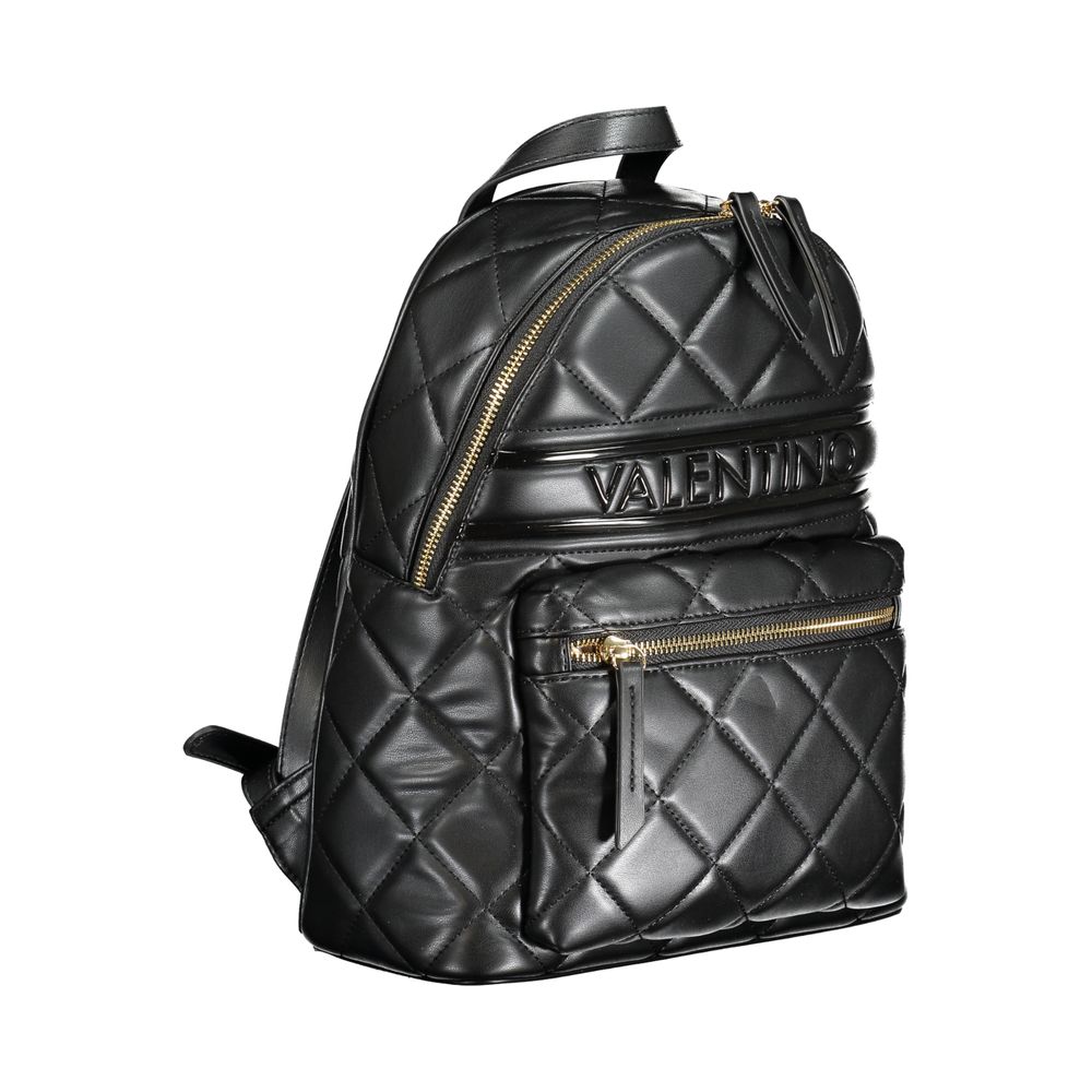 Black Polyethylene Backpack - GlamHub Luxury and Icon Brand Clothing