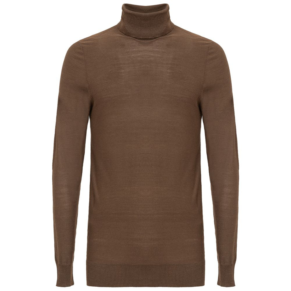 Brown Cashmere Sweater - GlamHub Luxury and Icon Brand Clothing