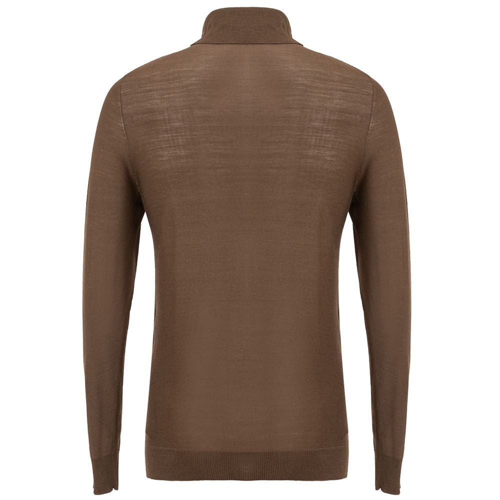 Brown Cashmere Sweater - GlamHub Luxury and Icon Brand Clothing