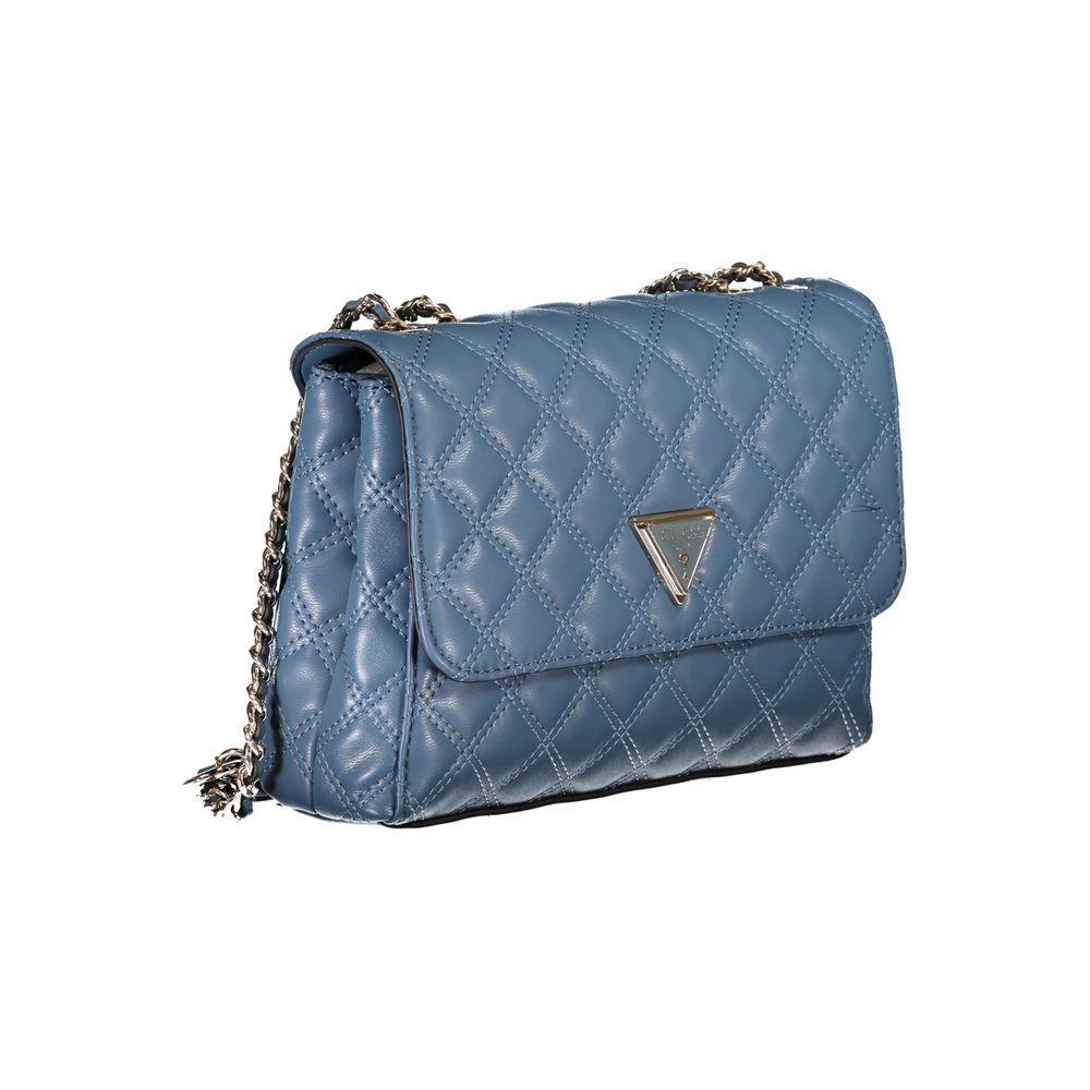 Light Blue Polyethylene Handbag - GLAMHUB BOUTIQUE 