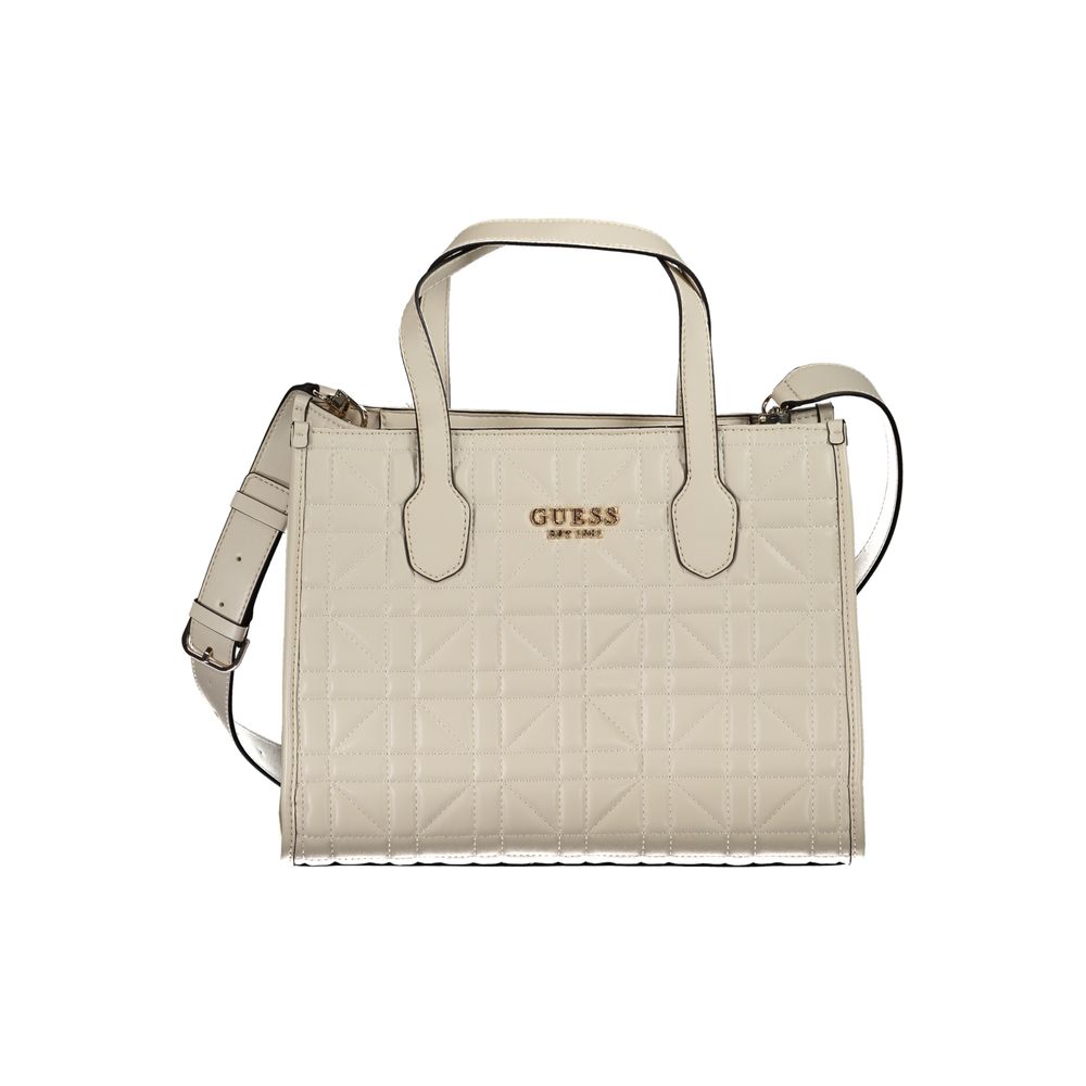 Beige Polyethylene Handbag - GLAMHUB BOUTIQUE 