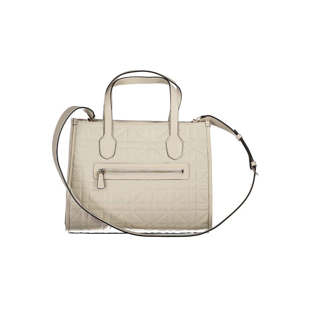 Beige Polyethylene Handbag - GLAMHUB BOUTIQUE 