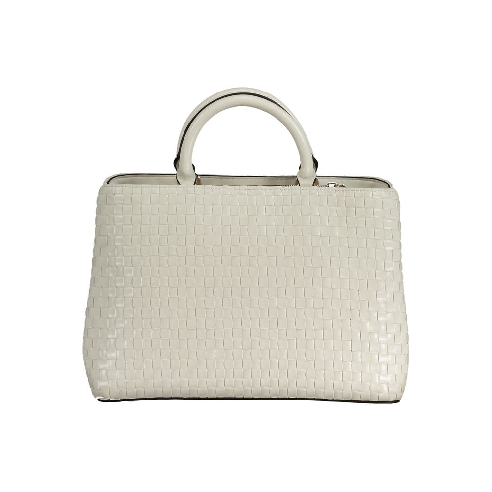 White Polyethylene Handbag - GLAMHUB BOUTIQUE 