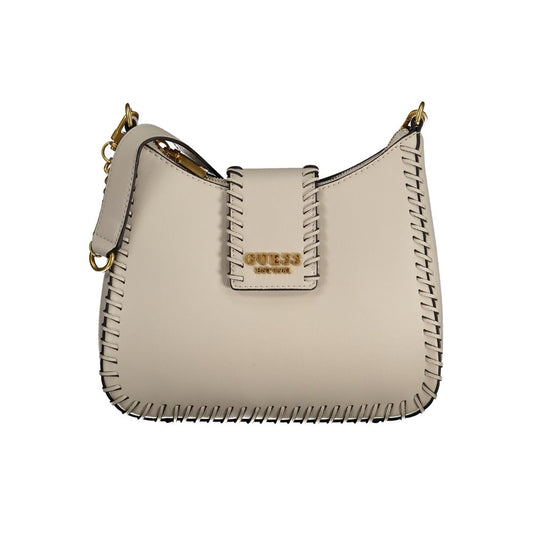 Beige Polyethylene Handbag - GLAMHUB BOUTIQUE 