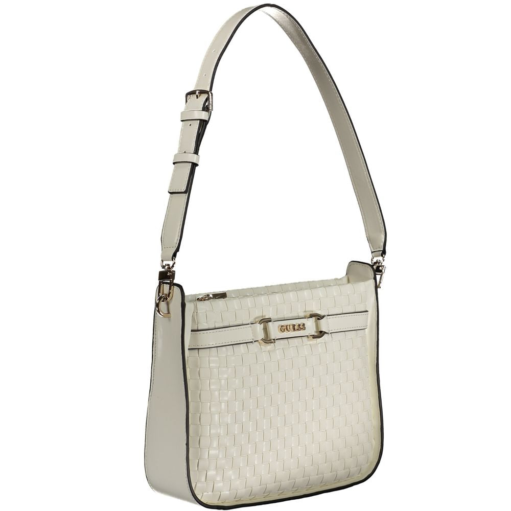 White Polyethylene Handbag - GLAMHUB BOUTIQUE 