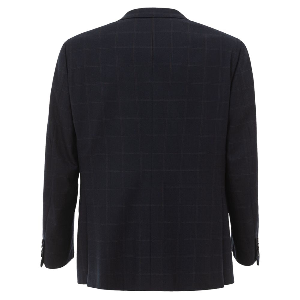 Blue Wool Blazer - GlamHub Luxury and Icon Brand Clothing