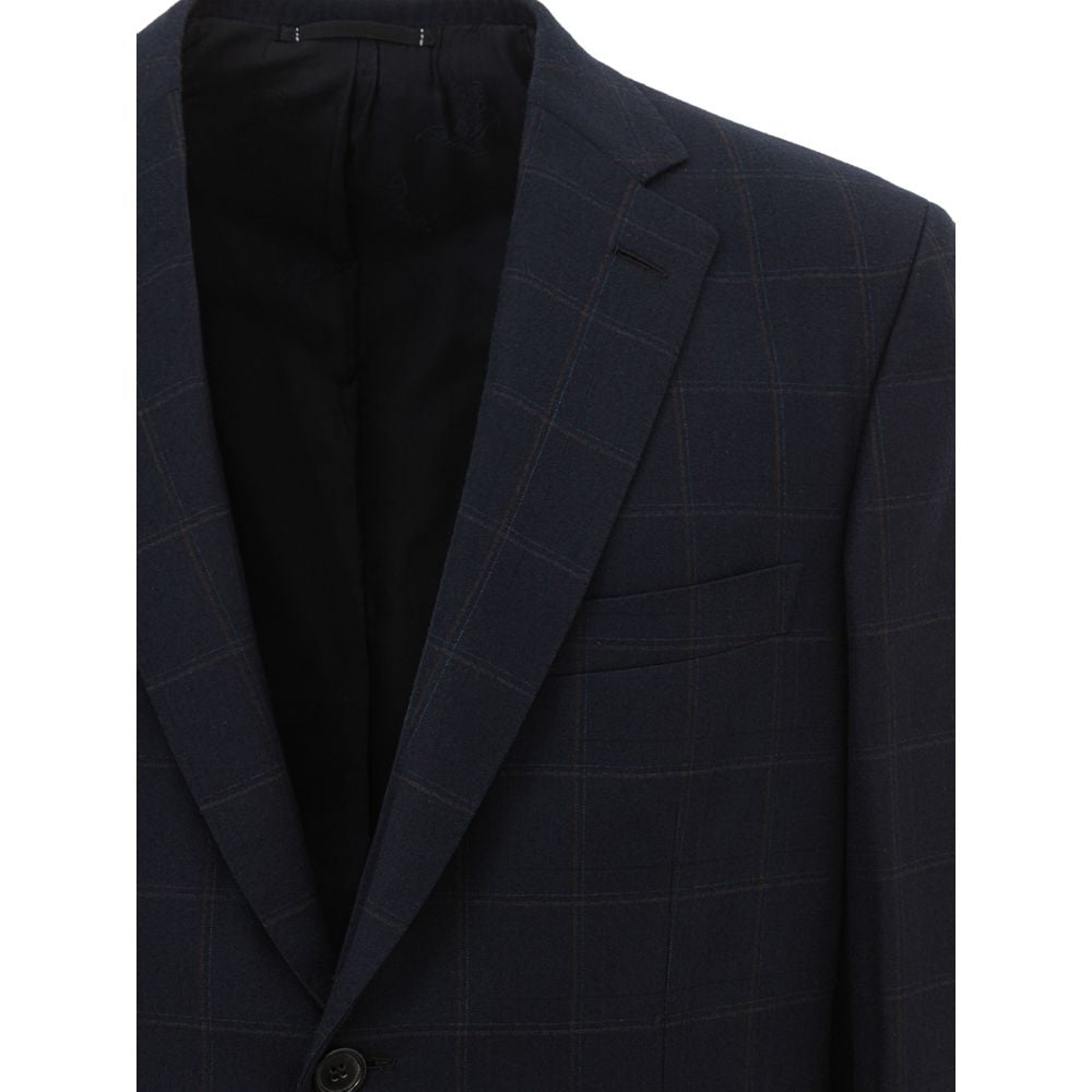 Blue Wool Blazer - GlamHub Luxury and Icon Brand Clothing