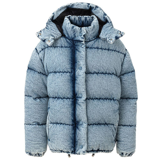 Blue Polyester Jackets & Coat - GlamHub Luxury and Icon Brand Clothing