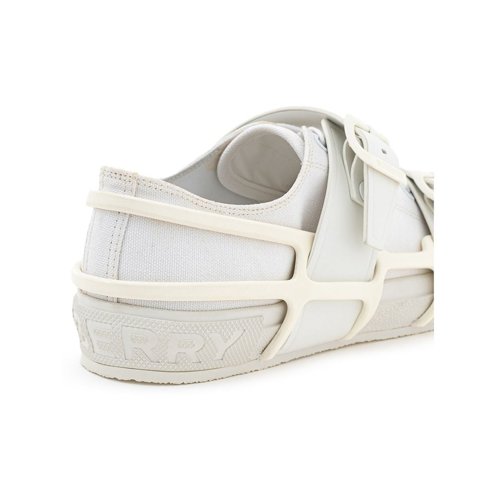 White Cotton Sneaker - GLAMHUB BOUTIQUE 