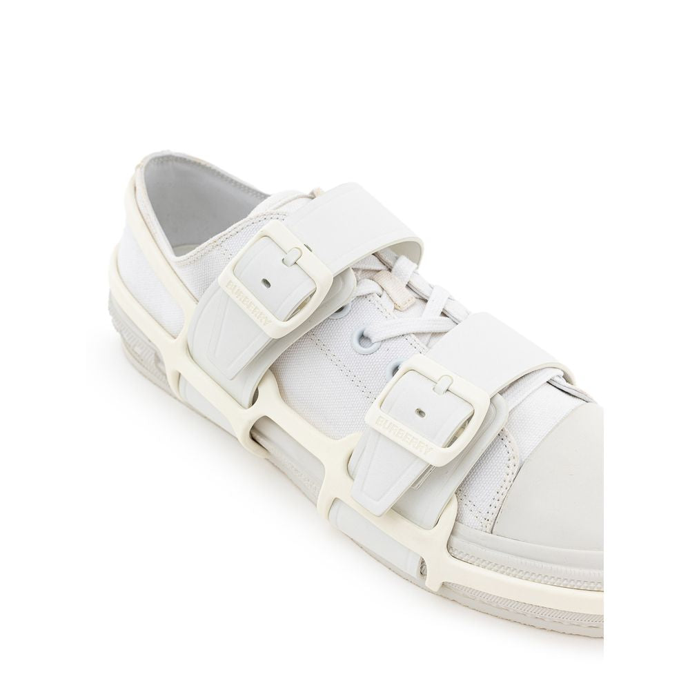 White Cotton Sneaker - GLAMHUB BOUTIQUE 