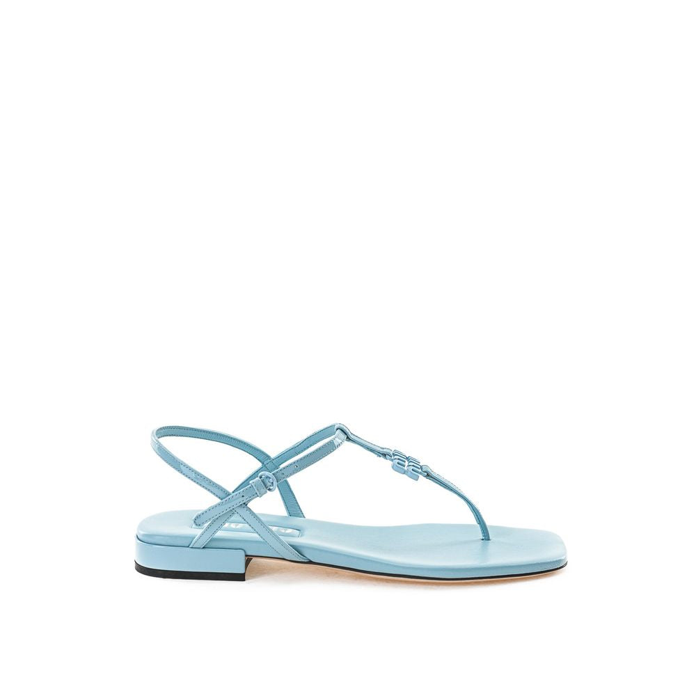 Light Blue Vernice Sandal - GlamHub Luxury and Icon Brand Clothing