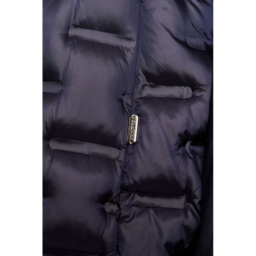 Blue Polyester Women Jacket - GlamHub Luxury and Icon Brand Clothing