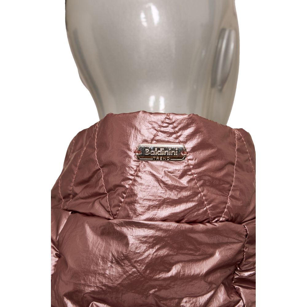 Pink Polyester Women Jacket - GlamHub Luxury and Icon Brand Clothing