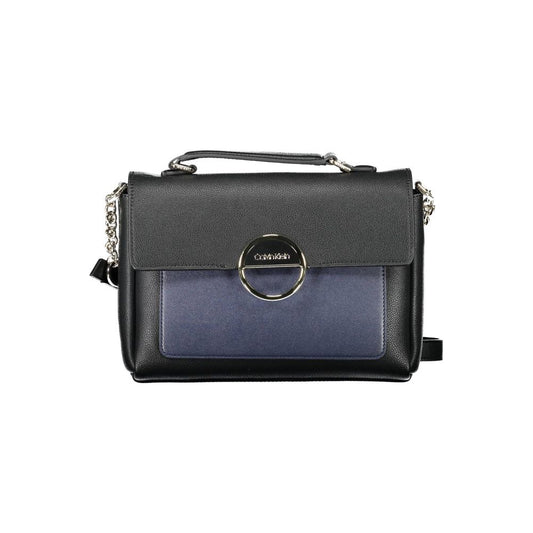 Black Polyethylene Handbag - GLAMHUB BOUTIQUE 