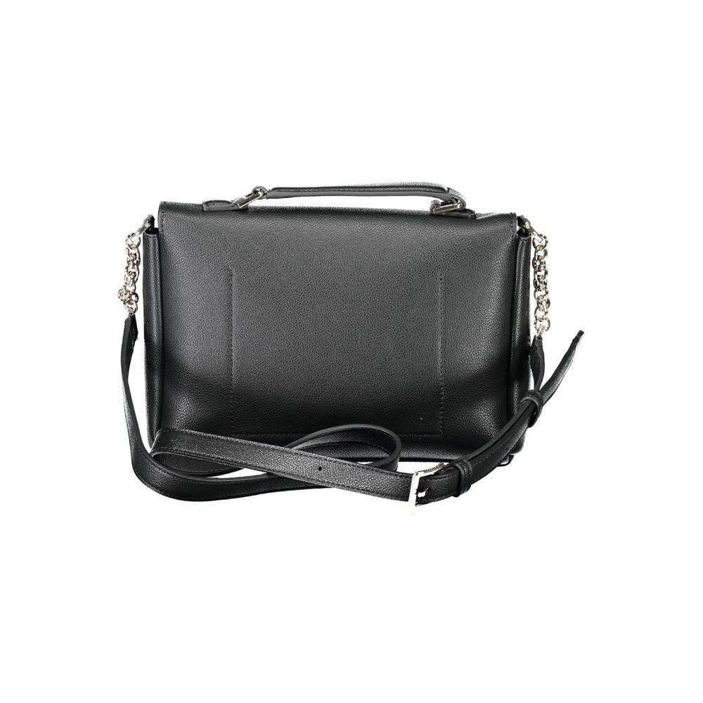 Black Polyethylene Handbag - GLAMHUB BOUTIQUE 