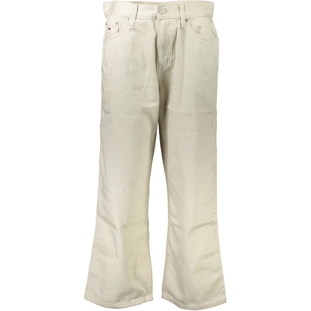 Beige Cotton Jeans & Pant - GLAMHUB BOUTIQUE 