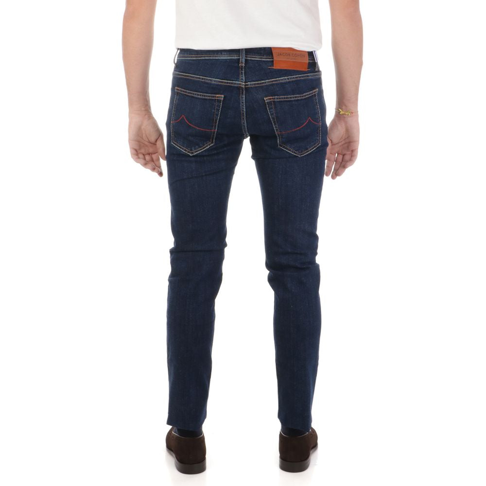 Blue Cotton Jeans & Pant - GlamHub Luxury and Icon Brand Clothing