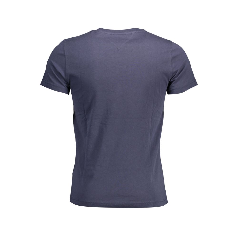 Blue Cotton T-Shirt - GlamHub Luxury and Icon Brand Clothing