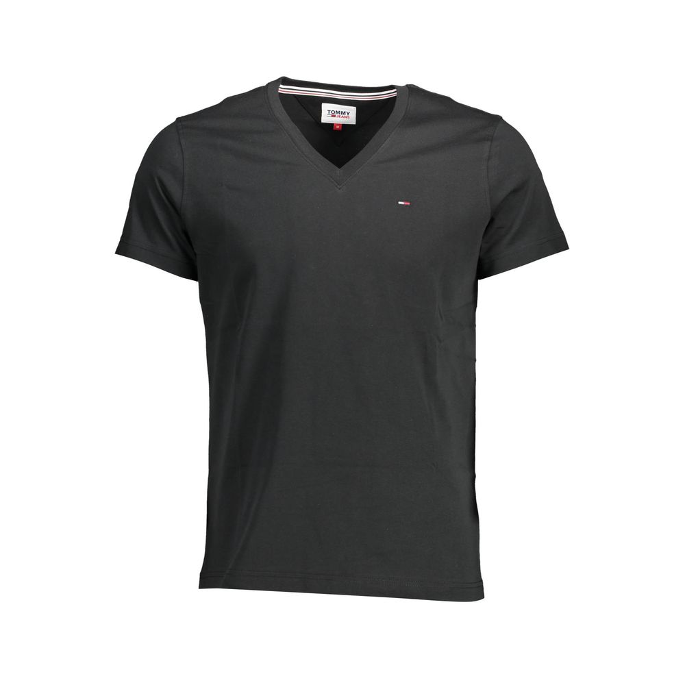 Black Cotton T-Shirt - GlamHub Luxury and Icon Brand Clothing